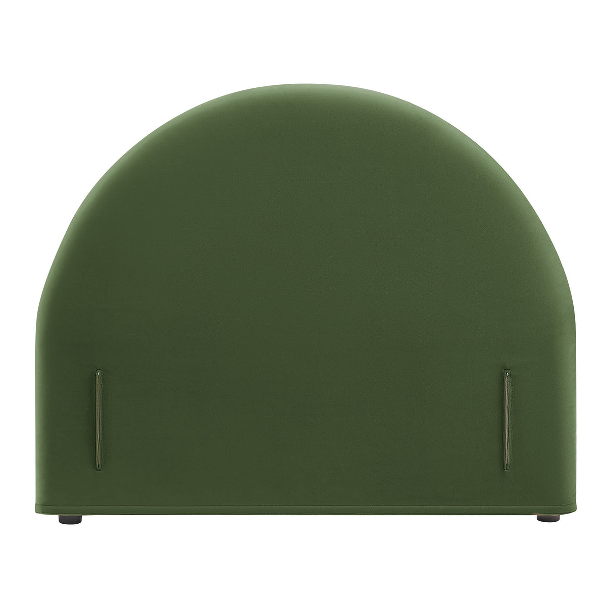 Resort Twin Size Stain-Resistant Performance Velvet Arched Headboard - Moss Green