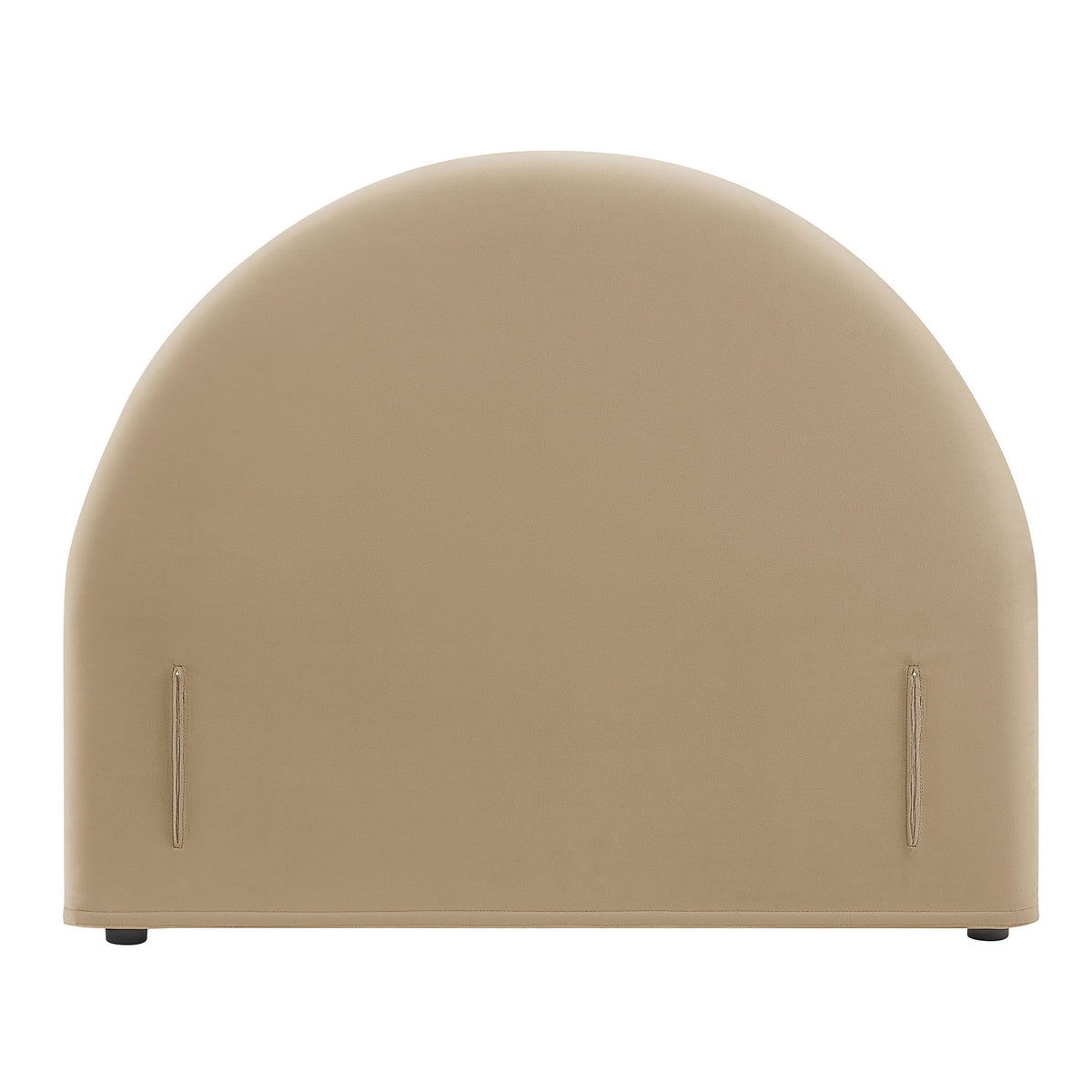 Resort Twin Size Stain-Resistant Performance Velvet Arched Headboard - Taupe