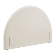 Resort Full Size Stain-Resistant Performance Velvet Arched Headboard - Alabaster