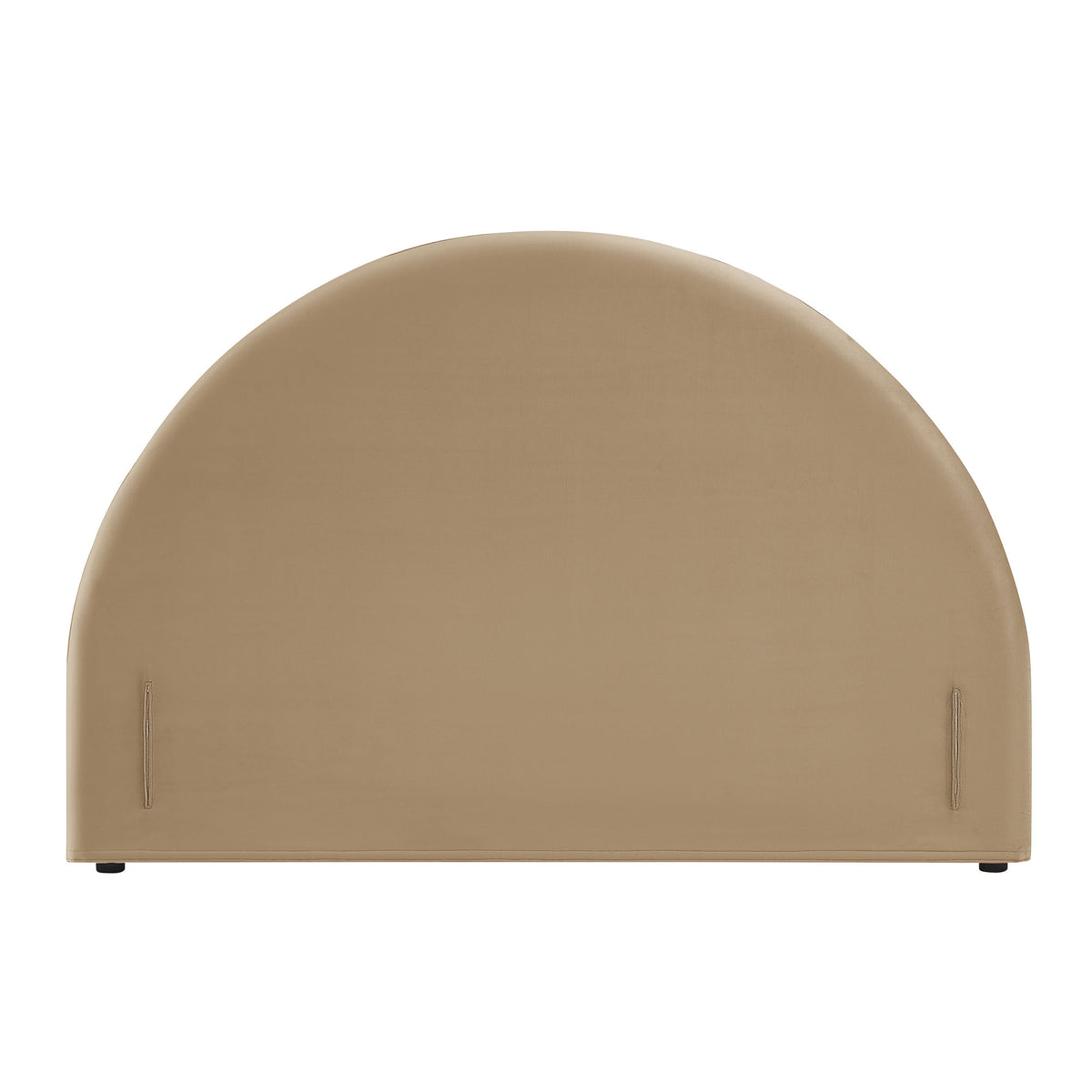 Resort Queen Size Stain-Resistant Performance Velvet Arched Headboard - Taupe