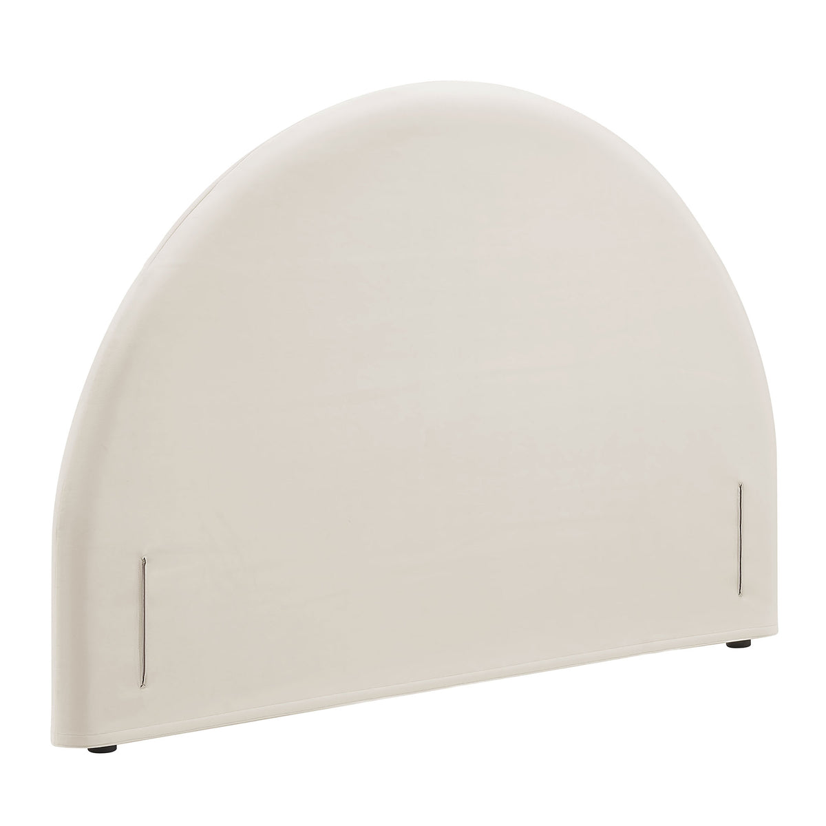 Resort King Size Stain-Resistant Performance Velvet Arched Headboard - Alabaster