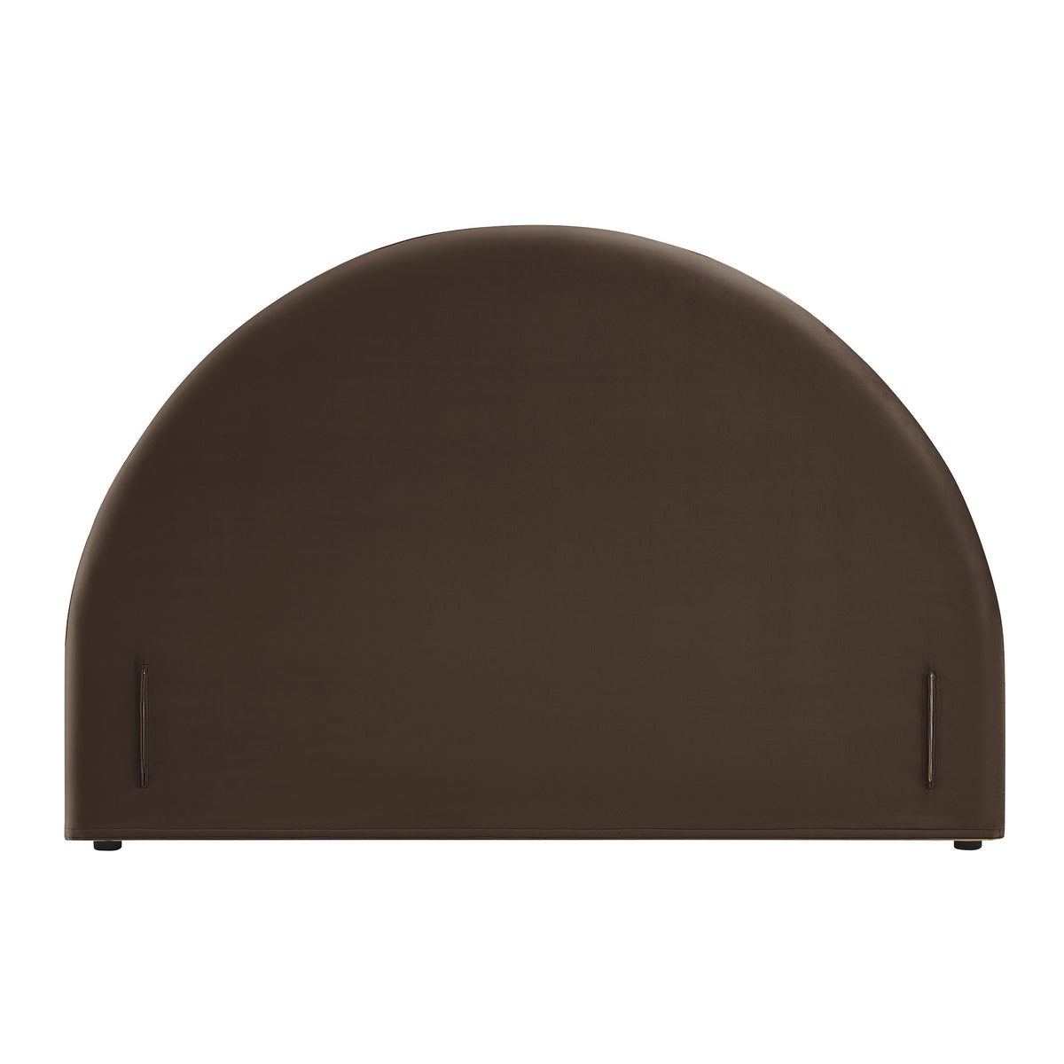 Resort King Size Stain-Resistant Performance Velvet Arched Headboard - Chocolate Brown