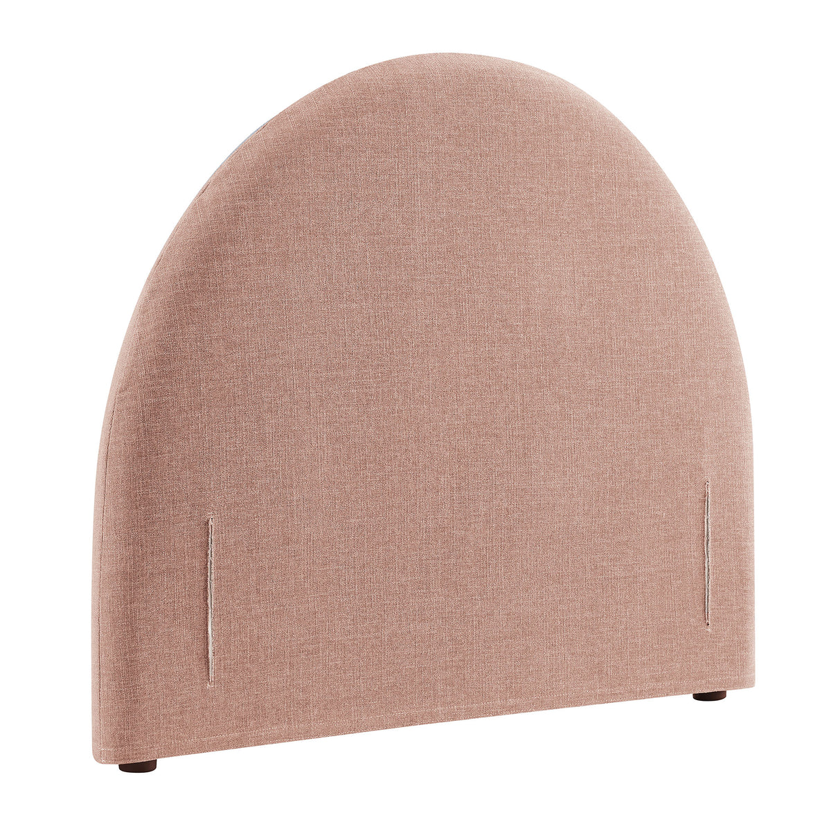 Resort Twin Size Upholstered Fabric Arched Headboard - Blush