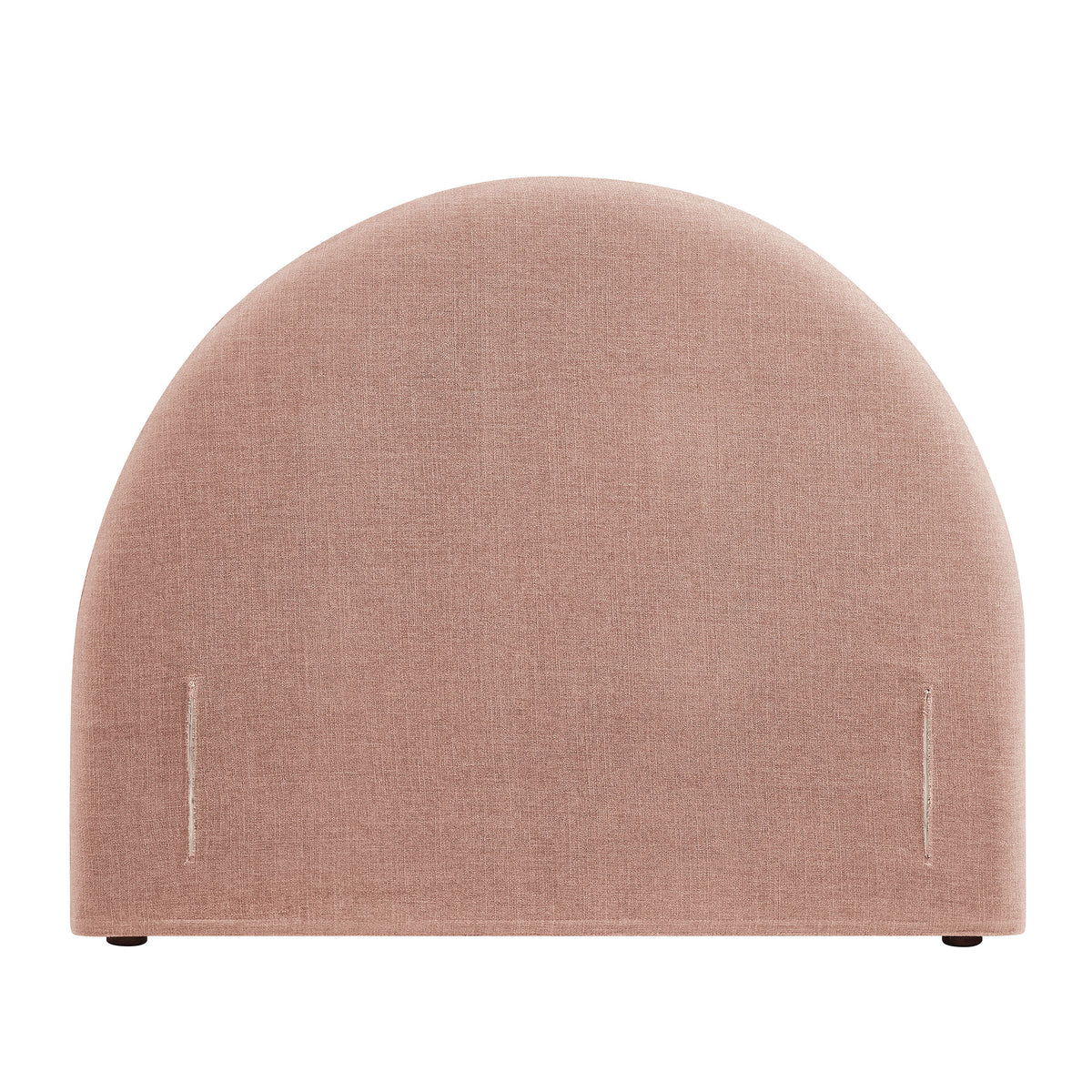 Resort Twin Size Upholstered Fabric Arched Headboard - Blush