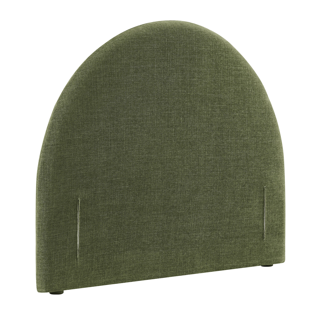 Resort Twin Size Upholstered Fabric Arched Headboard - Foliage