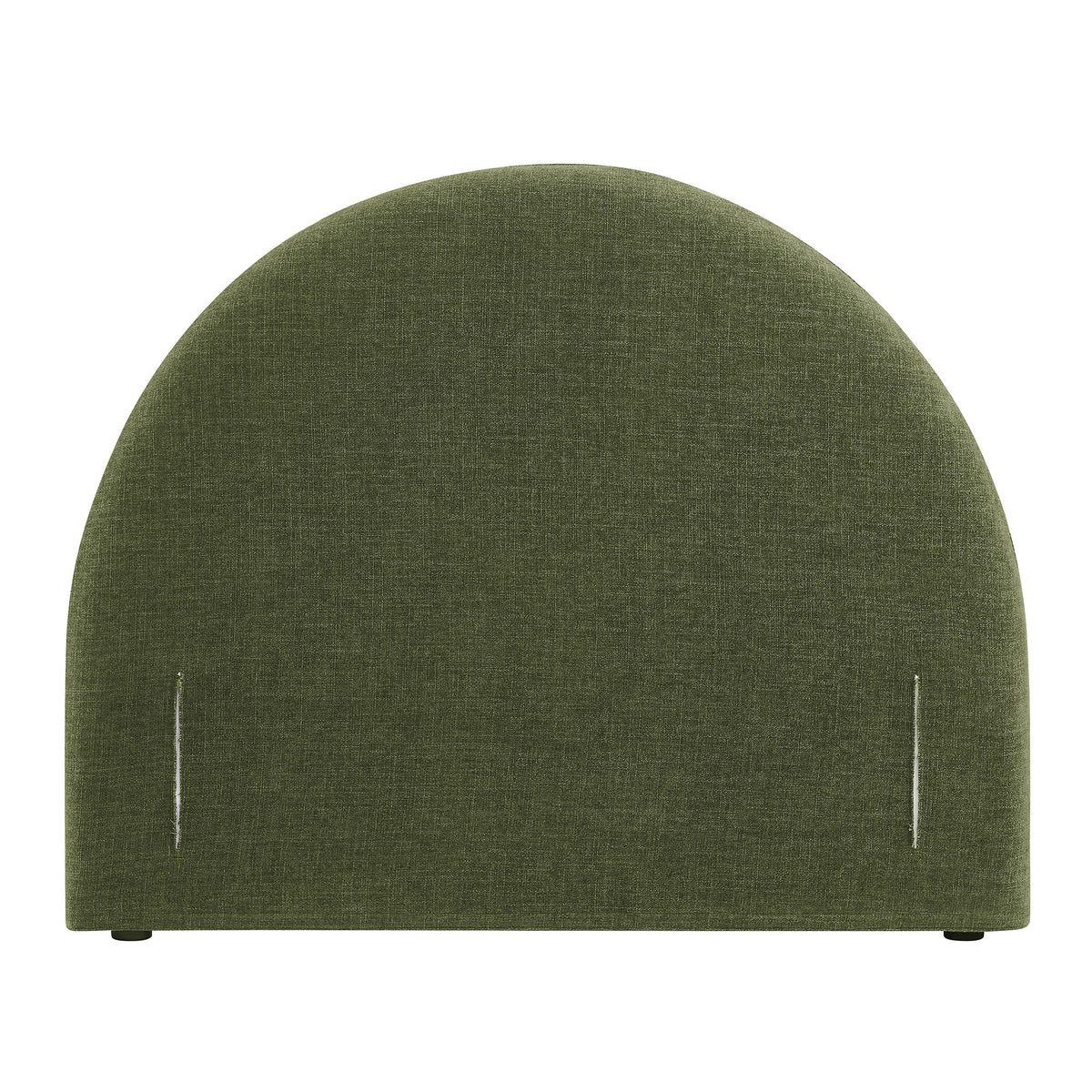 Resort Twin Size Upholstered Fabric Arched Headboard - Foliage