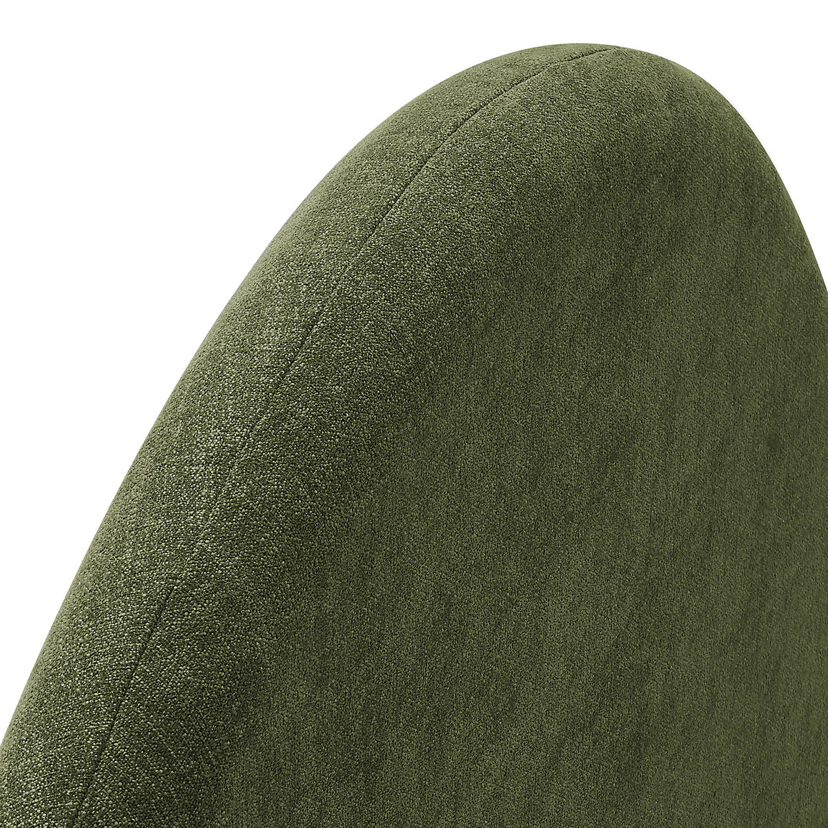 Resort Twin Size Upholstered Fabric Arched Headboard - Foliage