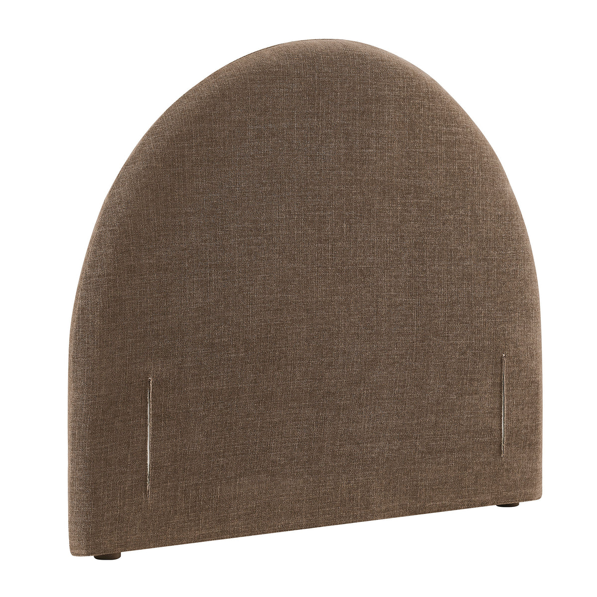 Resort Twin Size Upholstered Fabric Arched Headboard - Mocha