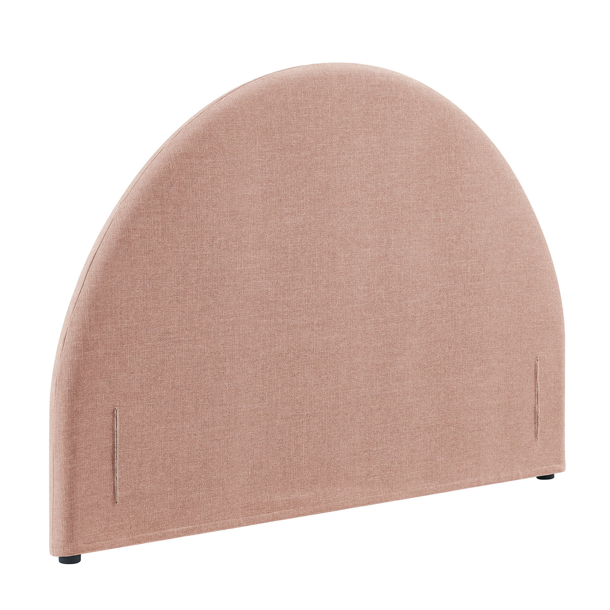 Resort Queen Size Upholstered Fabric Arched Headboard - Blush