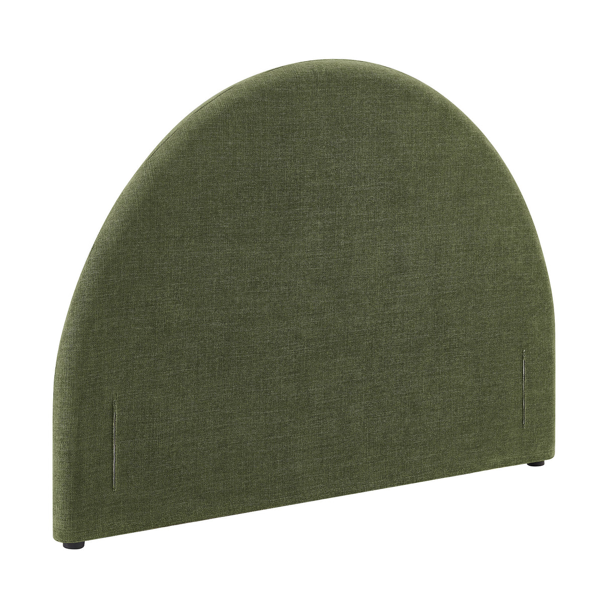Resort Queen Size Upholstered Fabric Arched Headboard - Foliage
