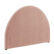 Resort King Size Upholstered Fabric Arched Headboard - Blush