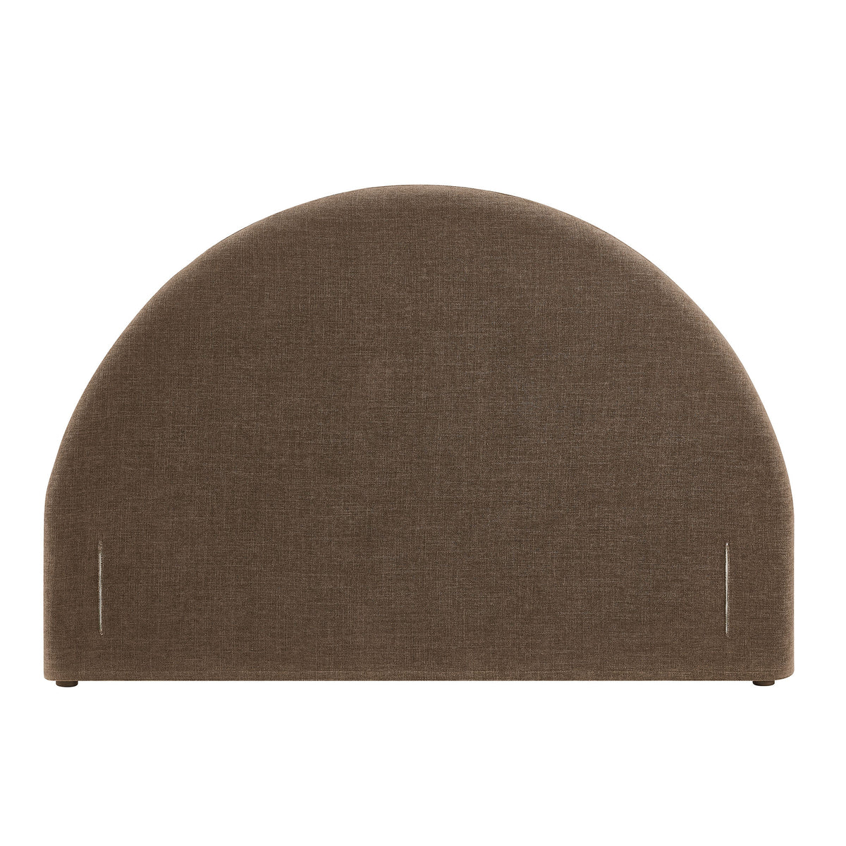 Resort King Size Upholstered Fabric Arched Headboard - Mocha