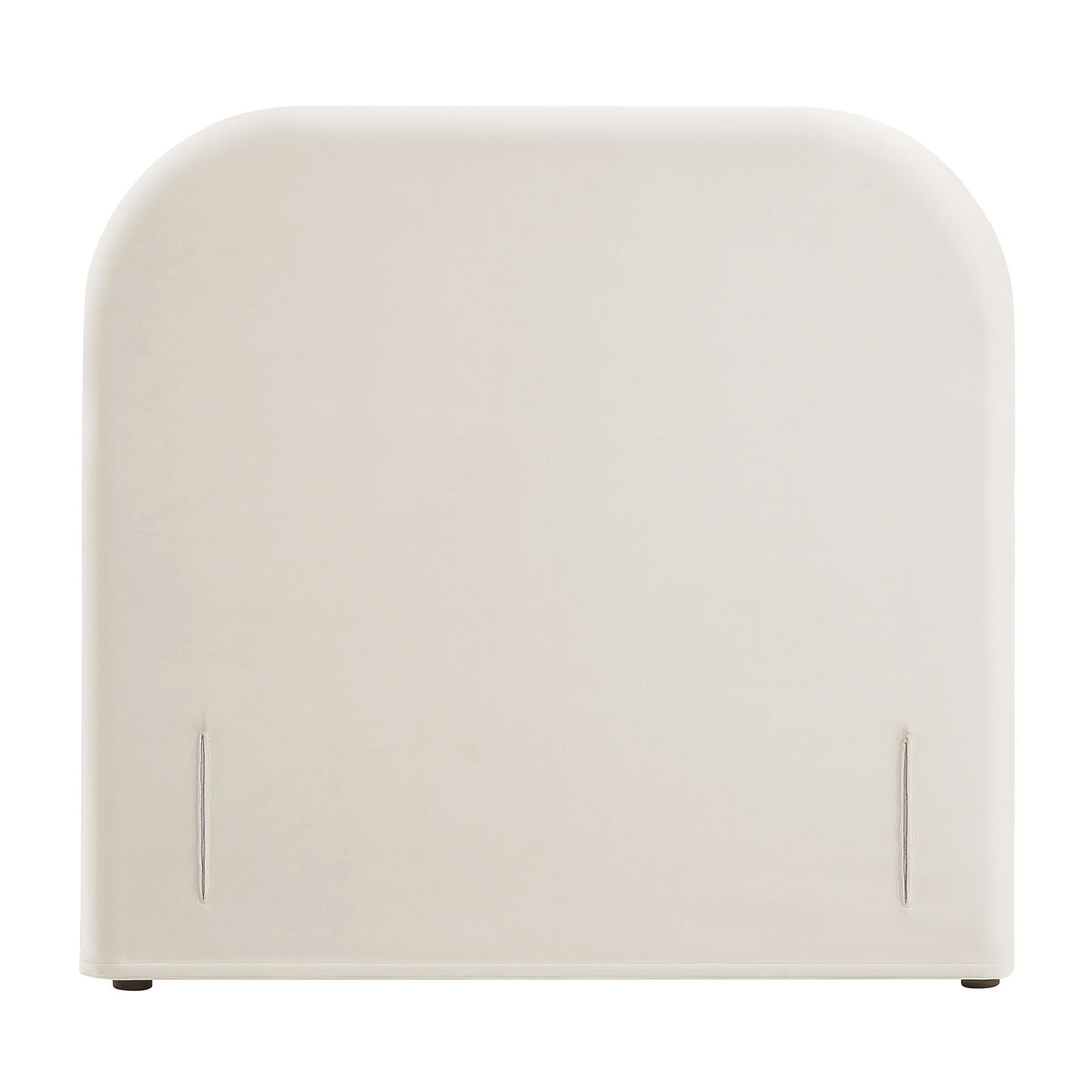 Keynote Twin Stain-Resistant Performance Velvet Headboard - Alabaster