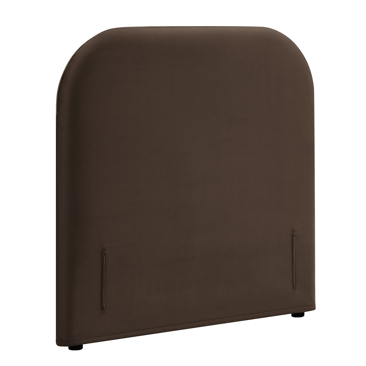 Keynote Twin Stain-Resistant Performance Velvet Headboard - Chocolate Brown