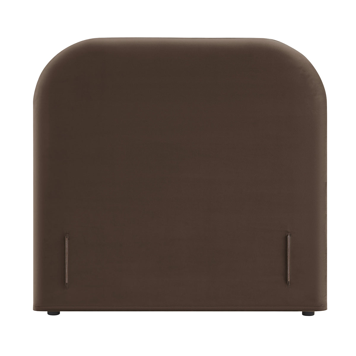 Keynote Twin Stain-Resistant Performance Velvet Headboard - Chocolate Brown