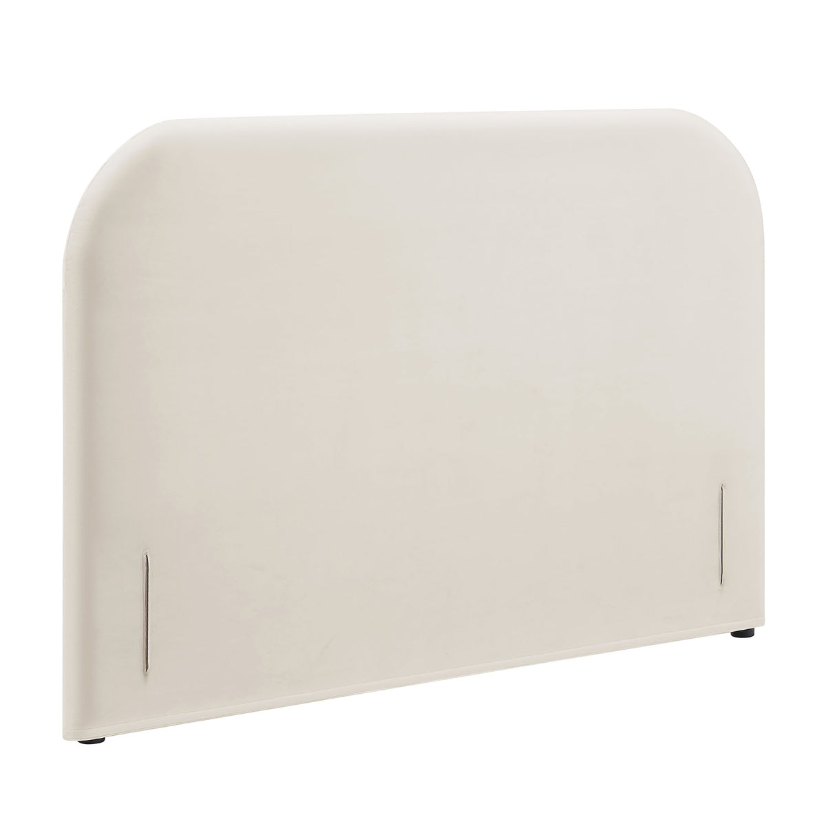 Keynote Queen Size Stain-Resistant Performance Velvet Headboard - Alabaster