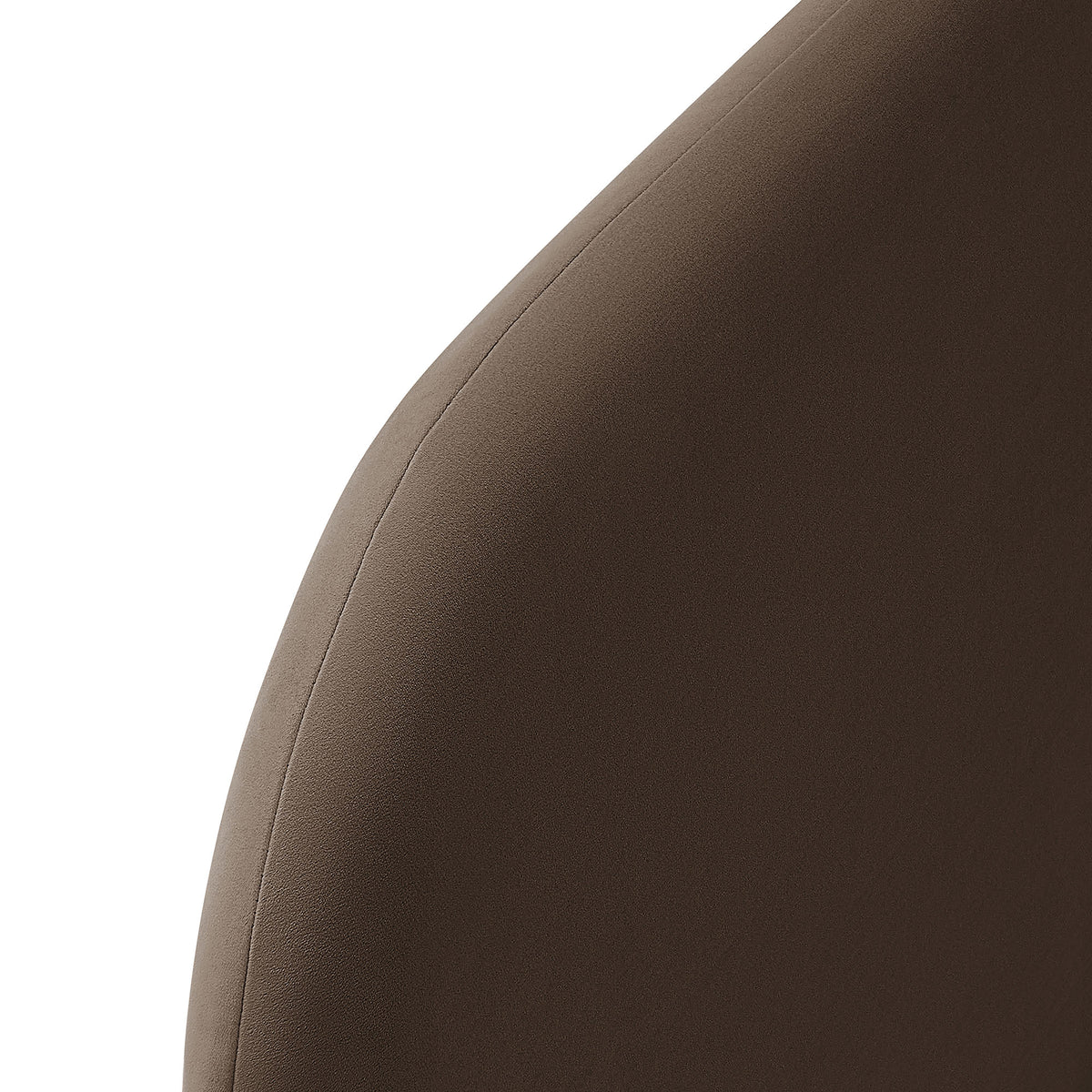Keynote Queen Size Stain-Resistant Performance Velvet Headboard - Chocolate Brown
