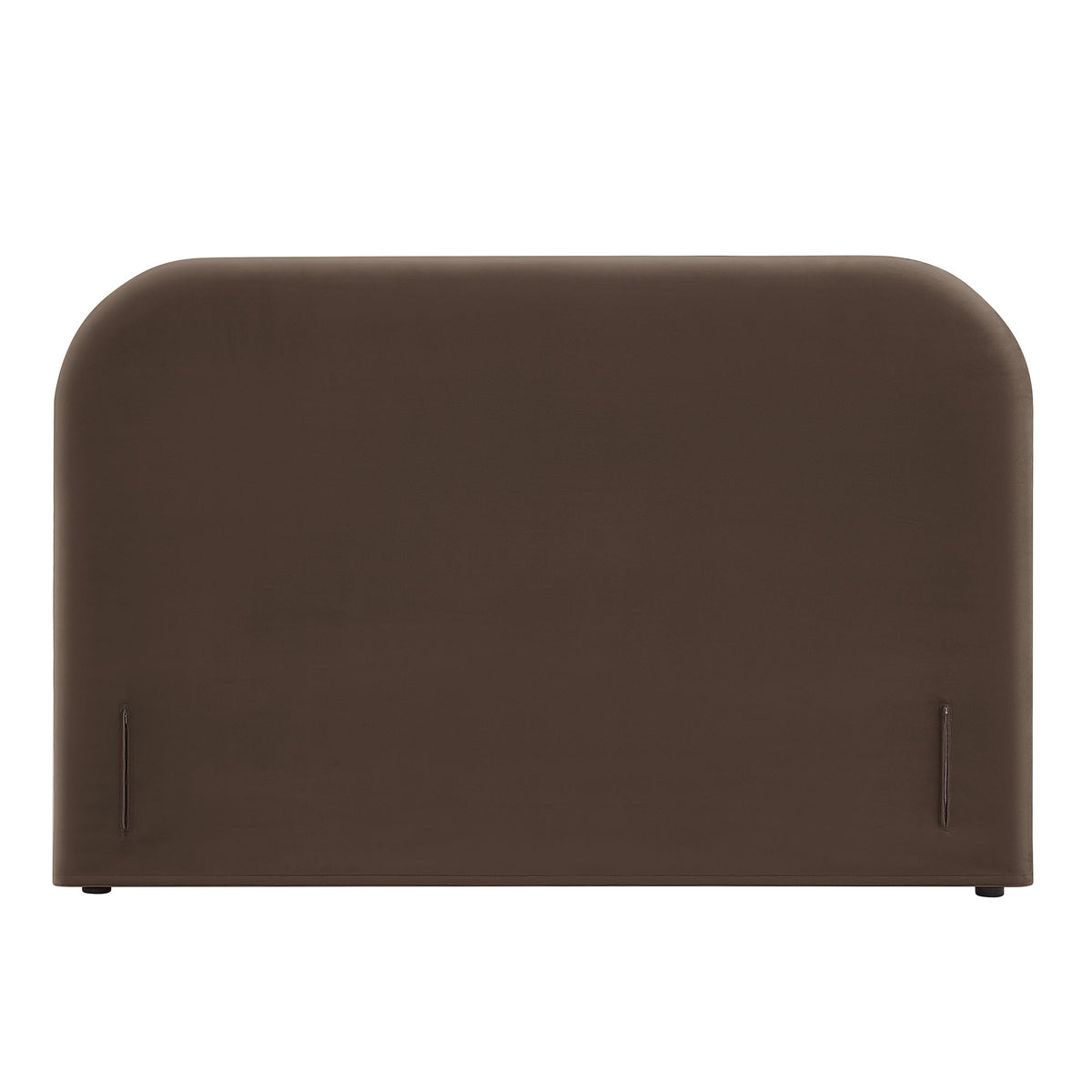 Keynote King Size Stain-Resistant Performance Velvet Headboard - Chocolate Brown