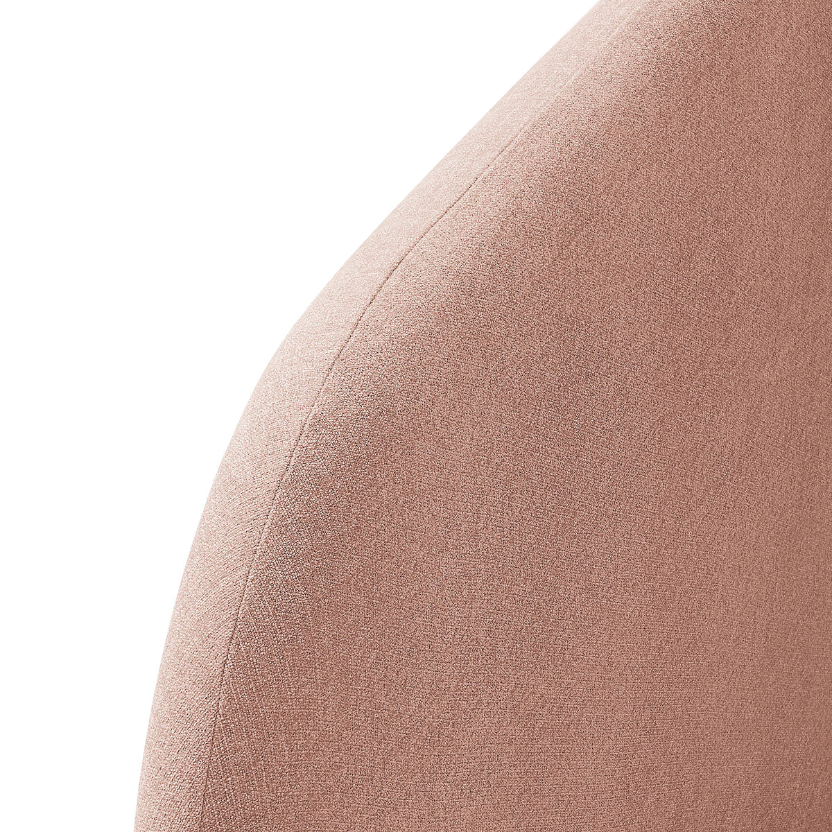 Keynote Twin Size Upholstered Fabric Headboard - Blush