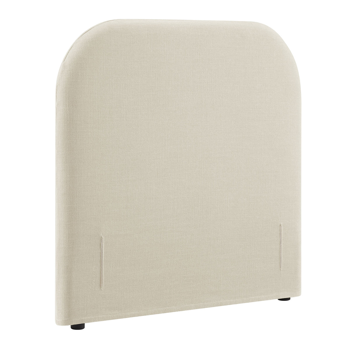 Keynote Twin Size Upholstered Fabric Headboard - Ecru