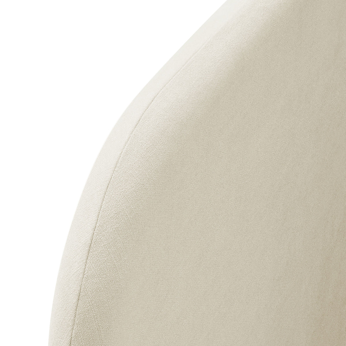 Keynote Twin Size Upholstered Fabric Headboard - Ecru