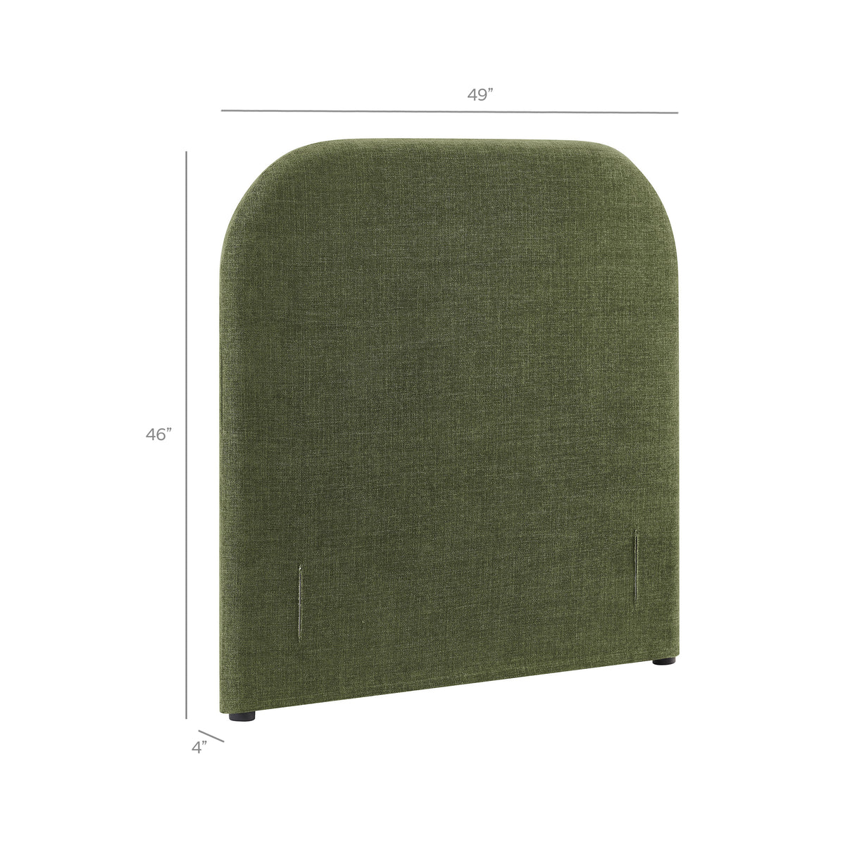 Keynote Twin Size Upholstered Fabric Headboard - Foliage