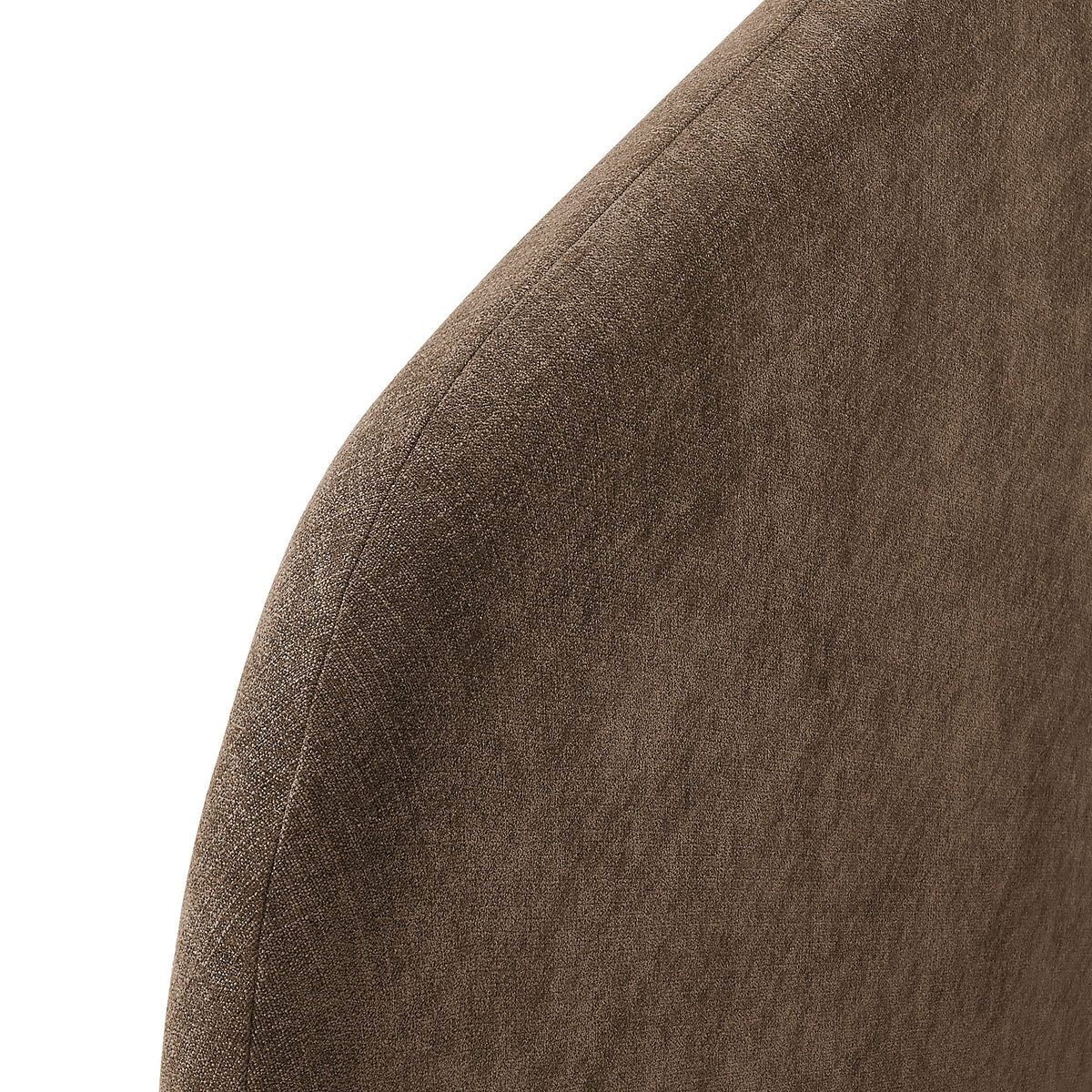 Keynote Twin Size Upholstered Fabric Headboard - Mocha