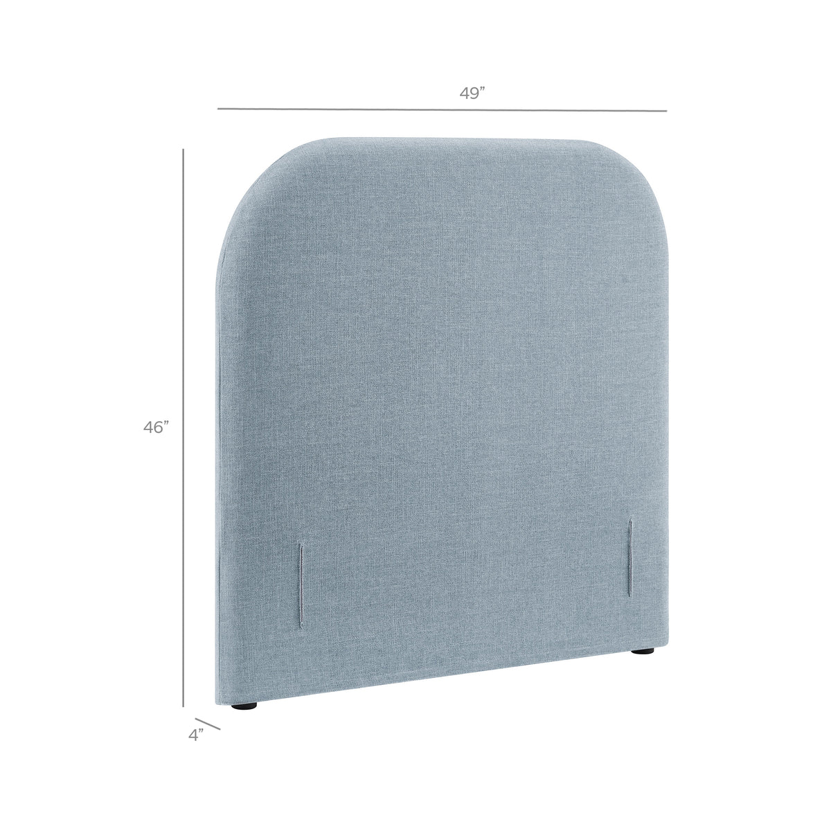 Keynote Twin Size Upholstered Fabric Headboard - Sky