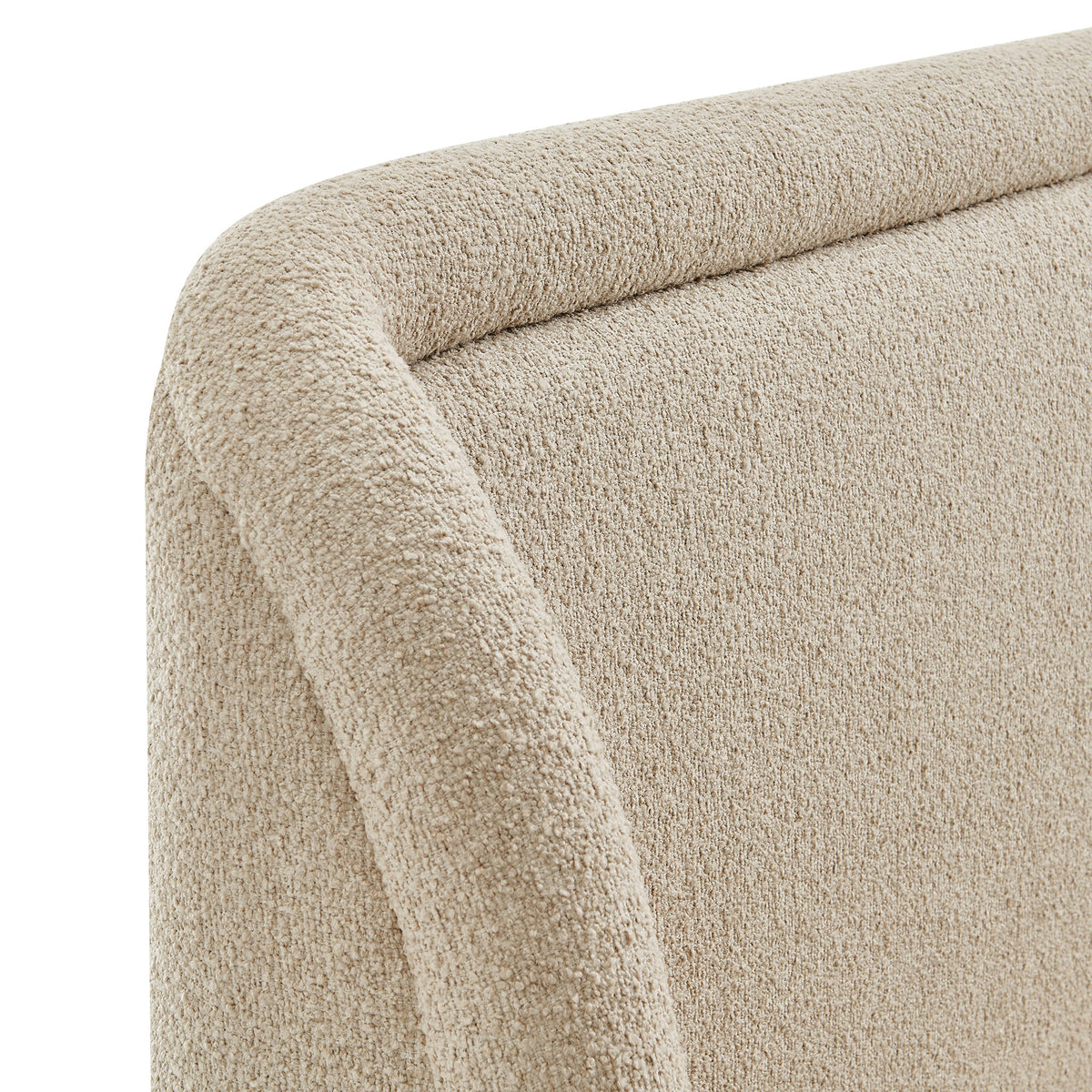 Tasmin Queen Upholstered Fabric Platform Bed - Linen