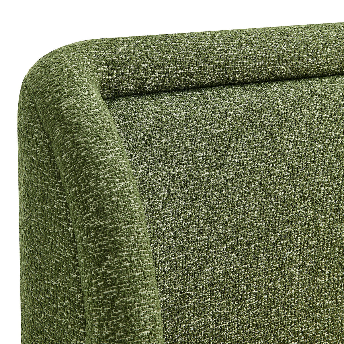 Tasmin King Upholstered Fabric Platform Bed - Olive