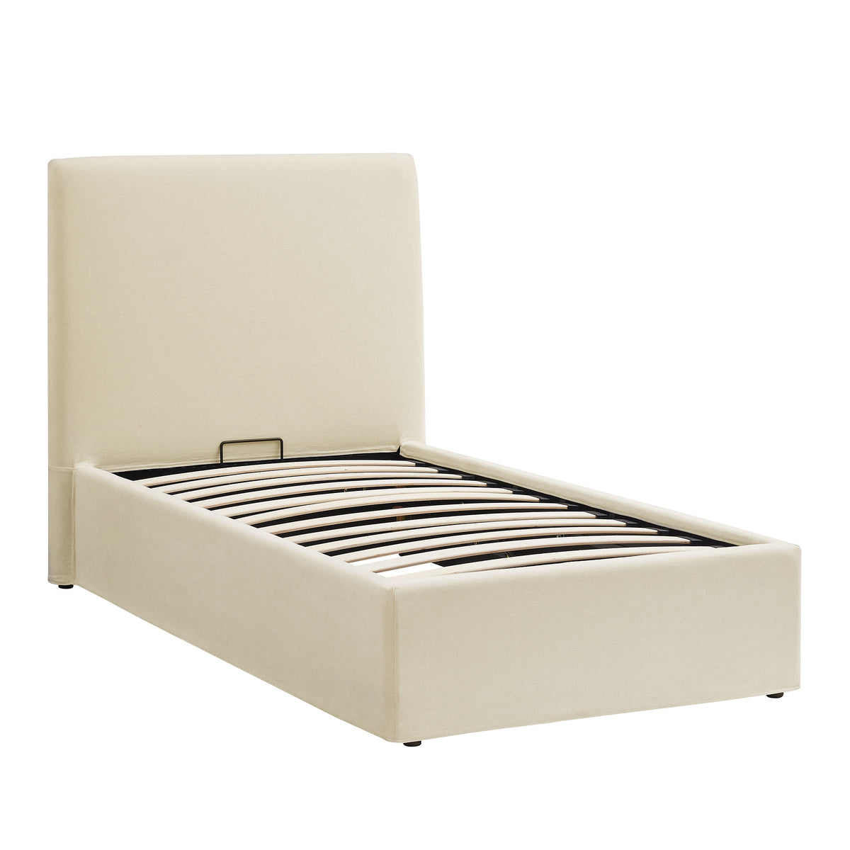 Pemberly Linen Blend Slipocovered Twin Size Storage Bed - Linen