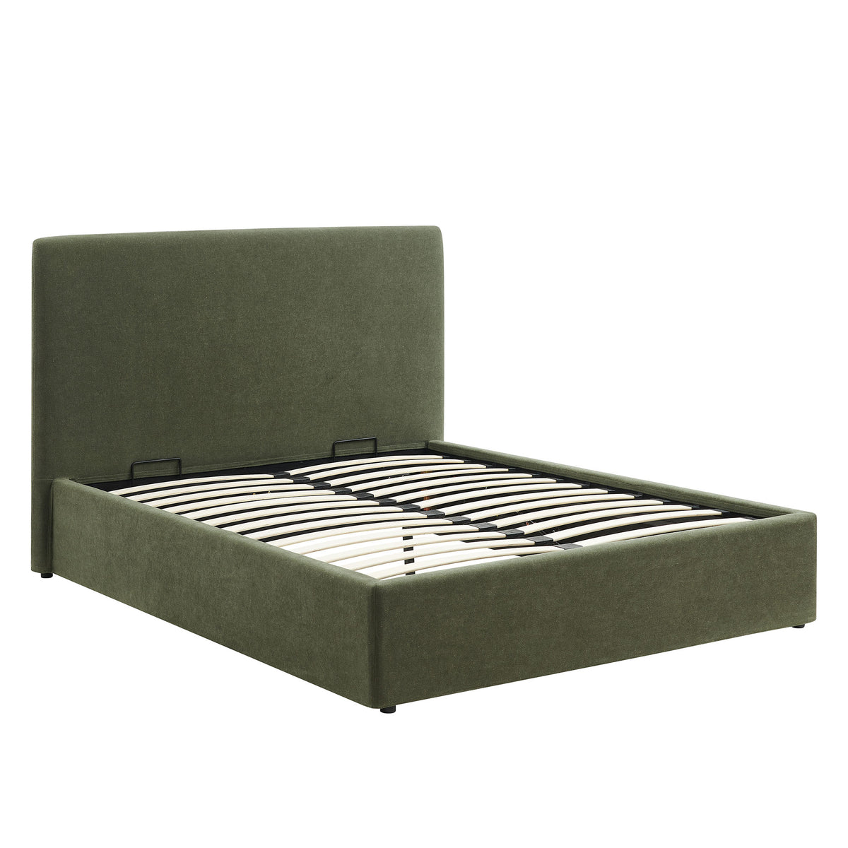 Pemberly Linen Blend Slipcovered Full Size Storage Bed - Sage