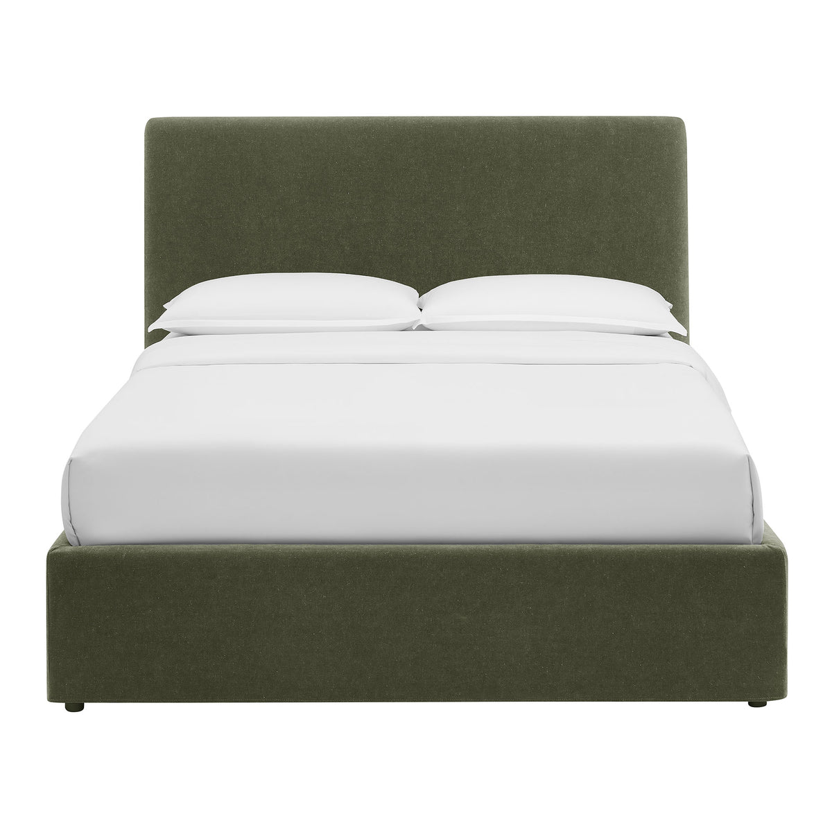 Pemberly Linen Blend Slipcovered Full Size Storage Bed - Sage