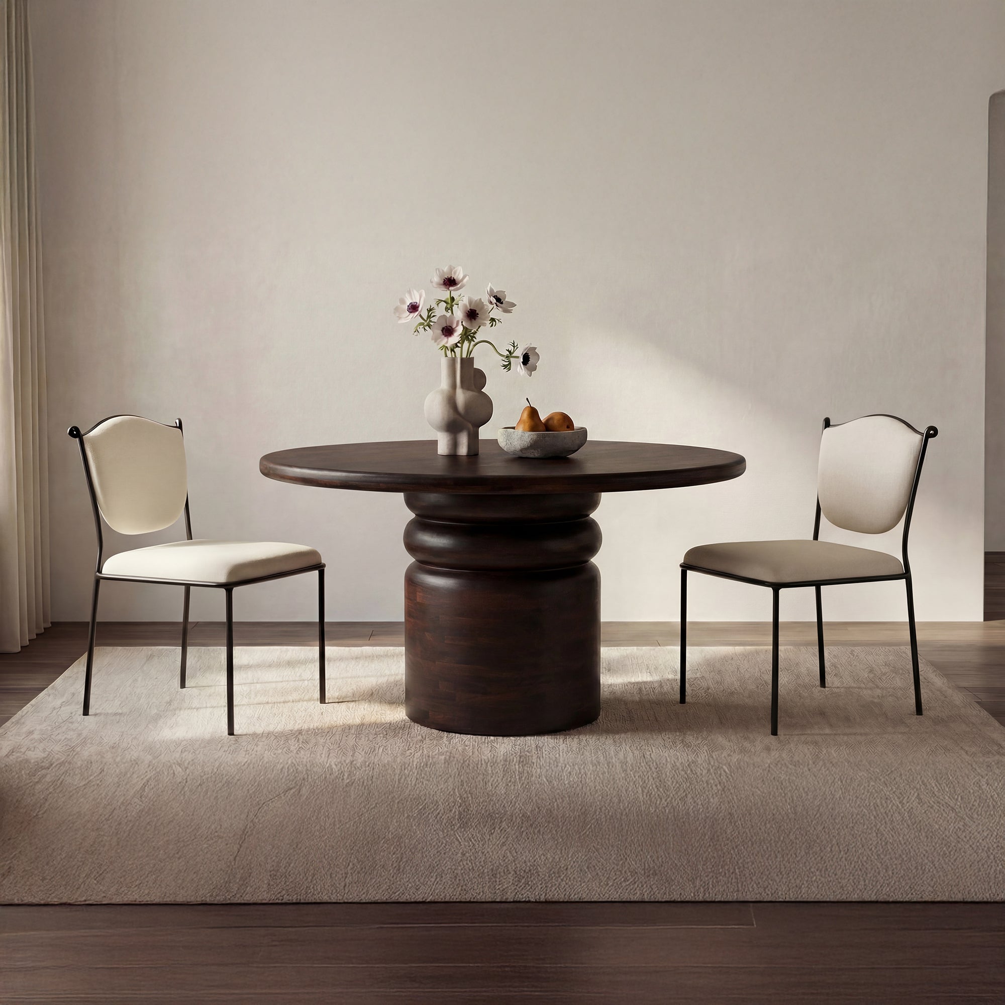Ferris Dining Chair Cream by Moe's Home Collection - view 2