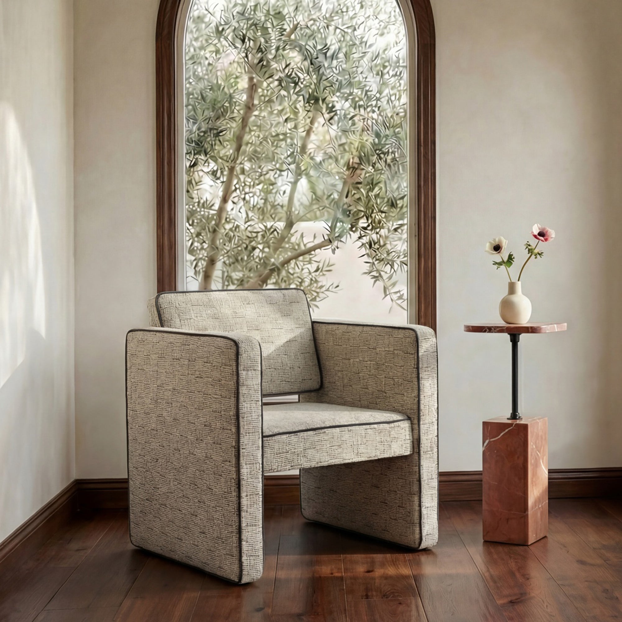 Harris Accent Chair Oat by Moe's Home Collection - view 2