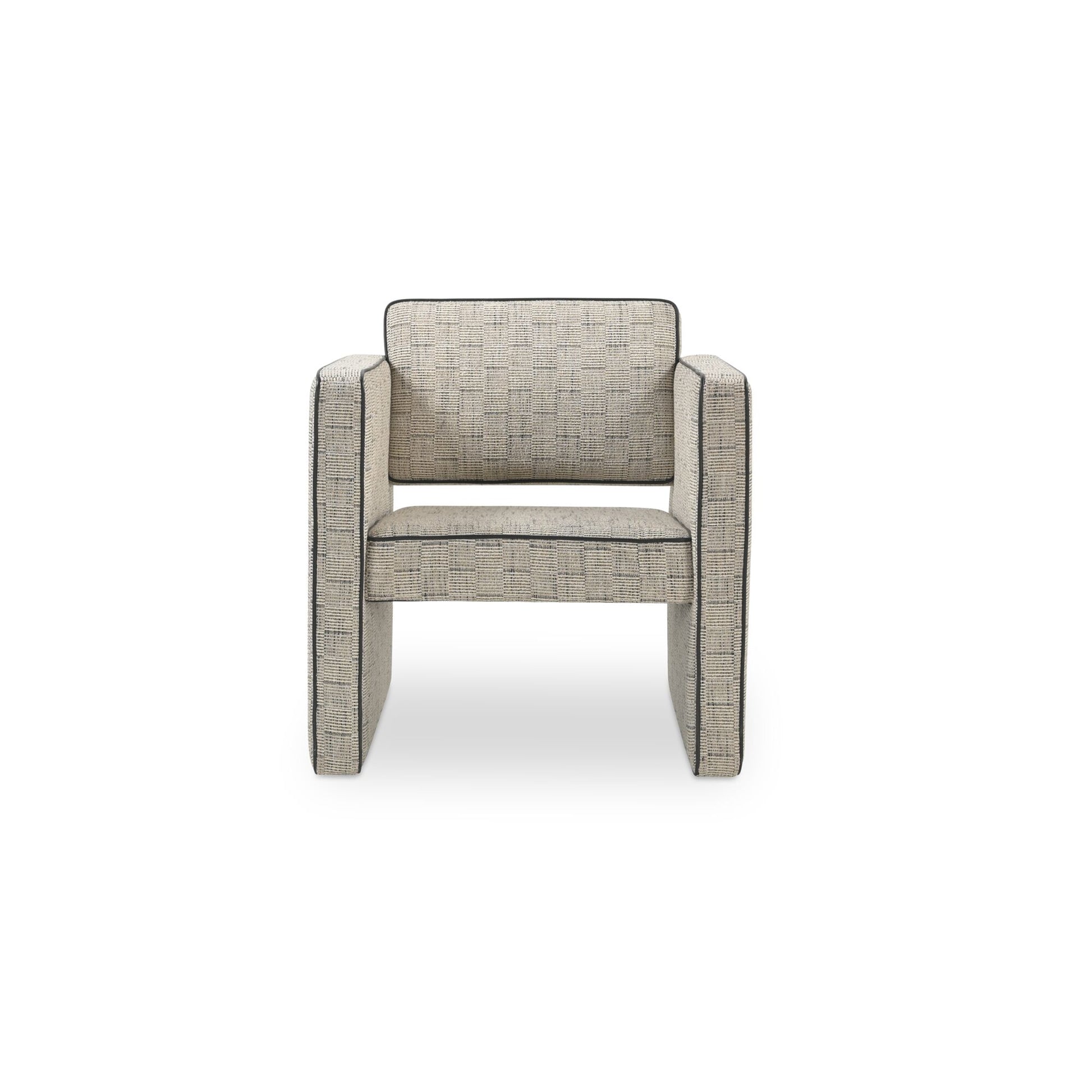 Harris Accent Chair Black And Beige Weave by Moe's Home Collection