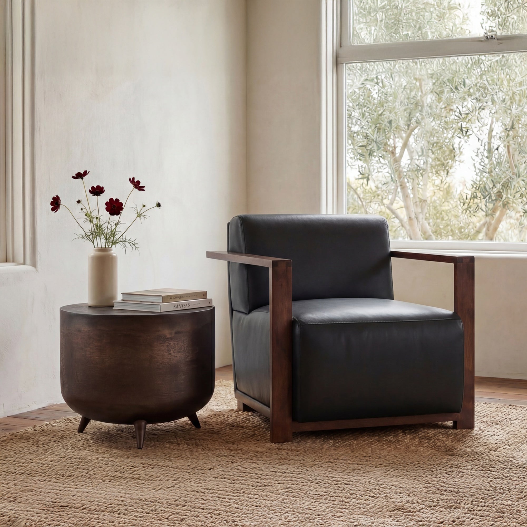 Barnes Accent Chair Black by Moe's Home Collection - view 2