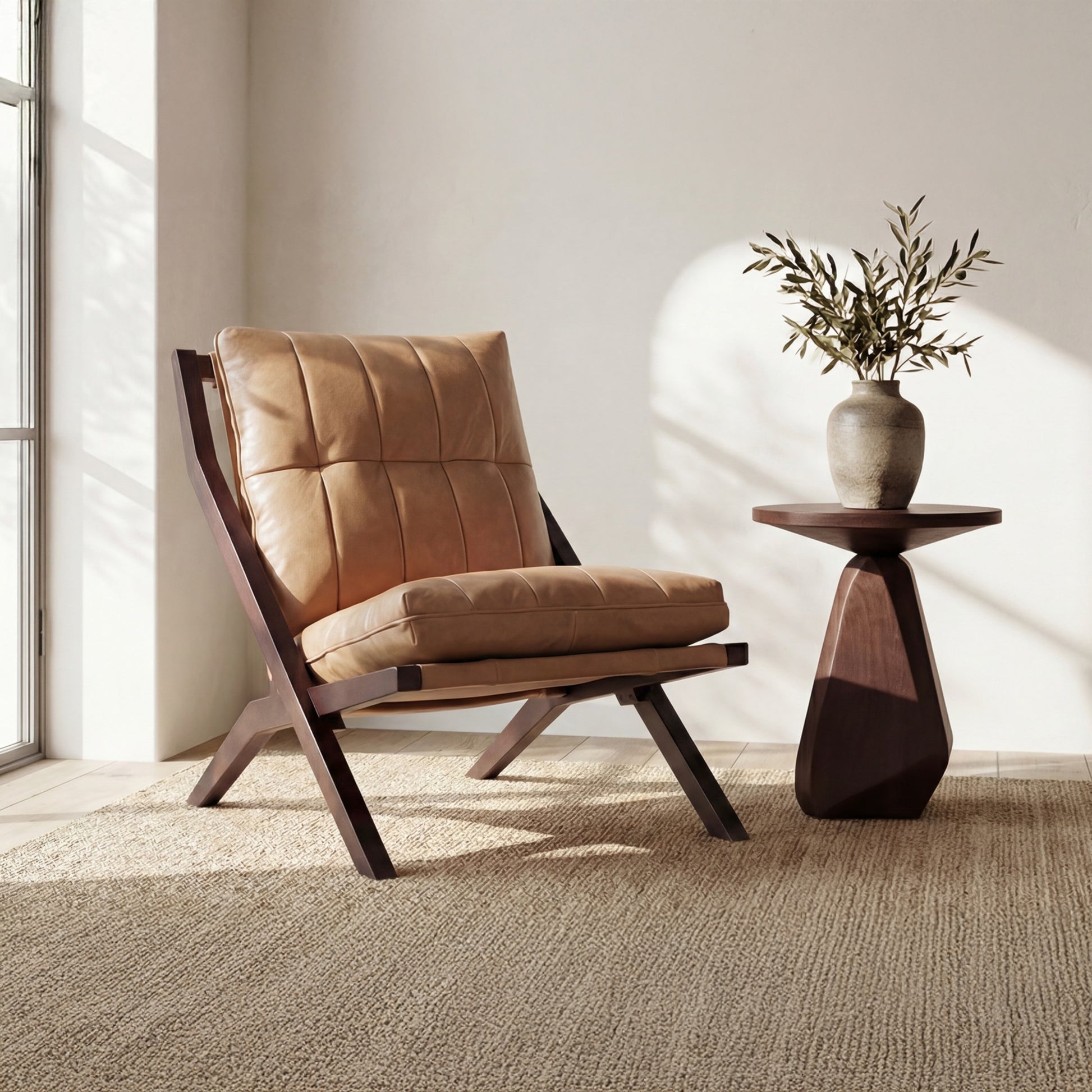 Preston Accent Chair Tan by Moe's Home Collection - view 2