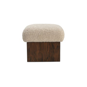 Serge Ottoman Cream Faux Shearling by Moe's Home Collection
