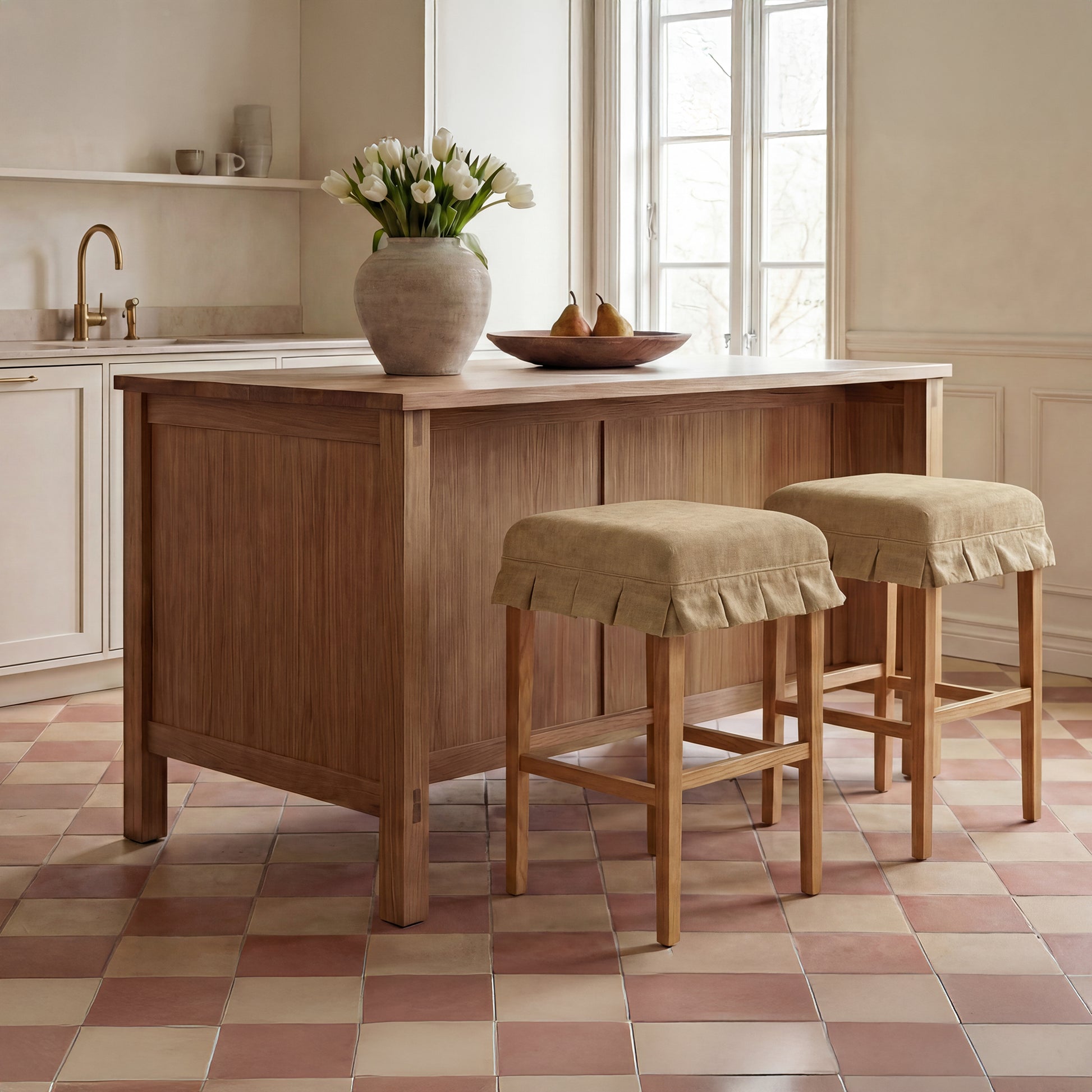 Anna Counter Stool Light Brown by Moe's Home Collection - view 2