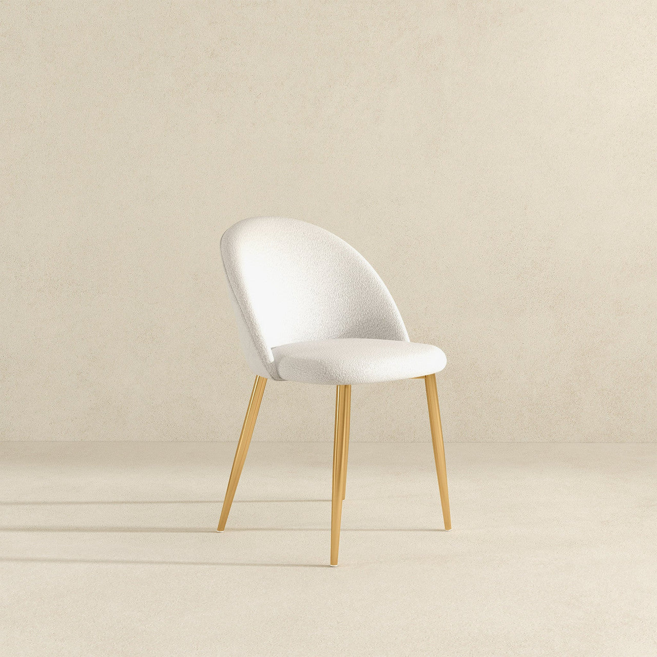 Marion Mid Century Modern Dining Chair (Set Of 2) - Cream