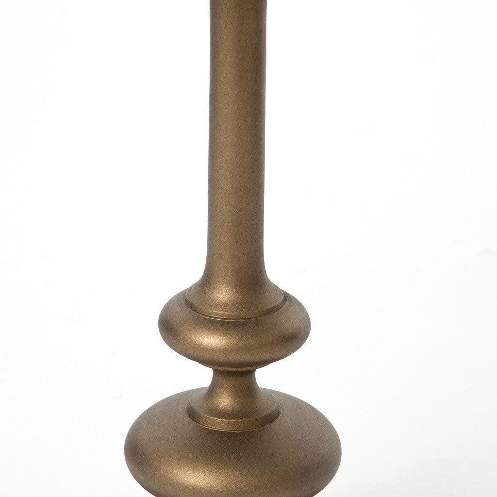 Brass Pedestal side table