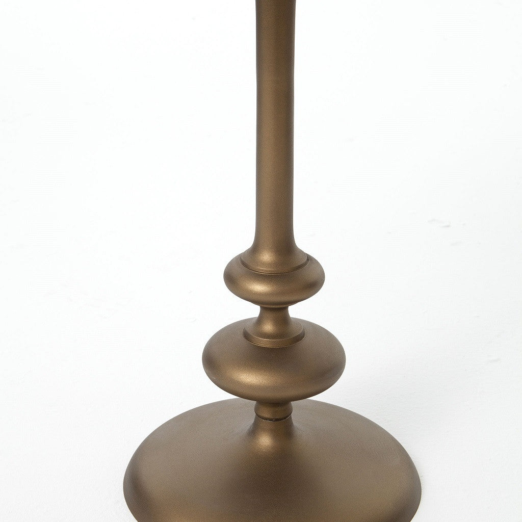 Brass Pedestal end table