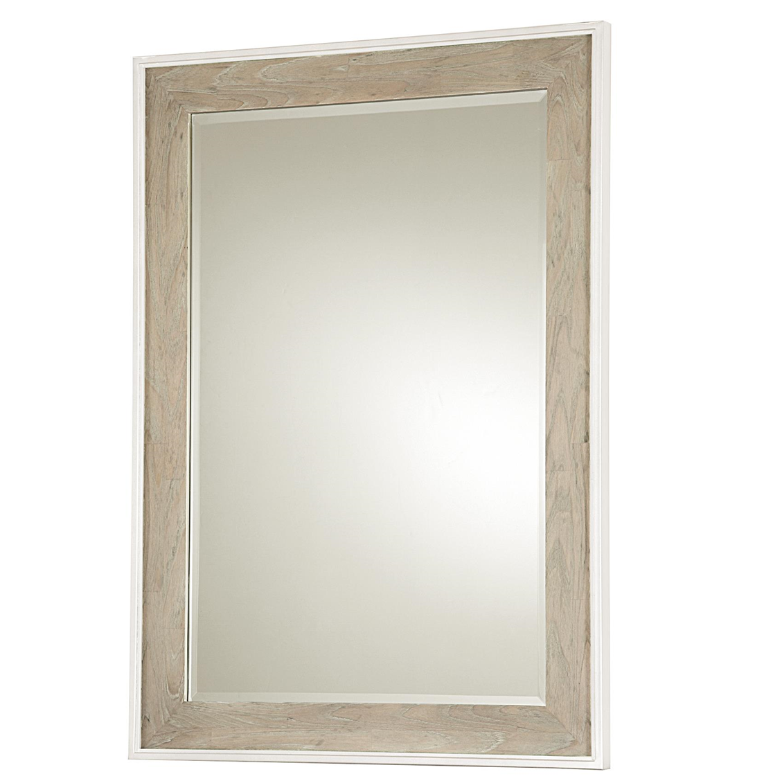 Modern Gray and White Bedroom Dresser Mirror