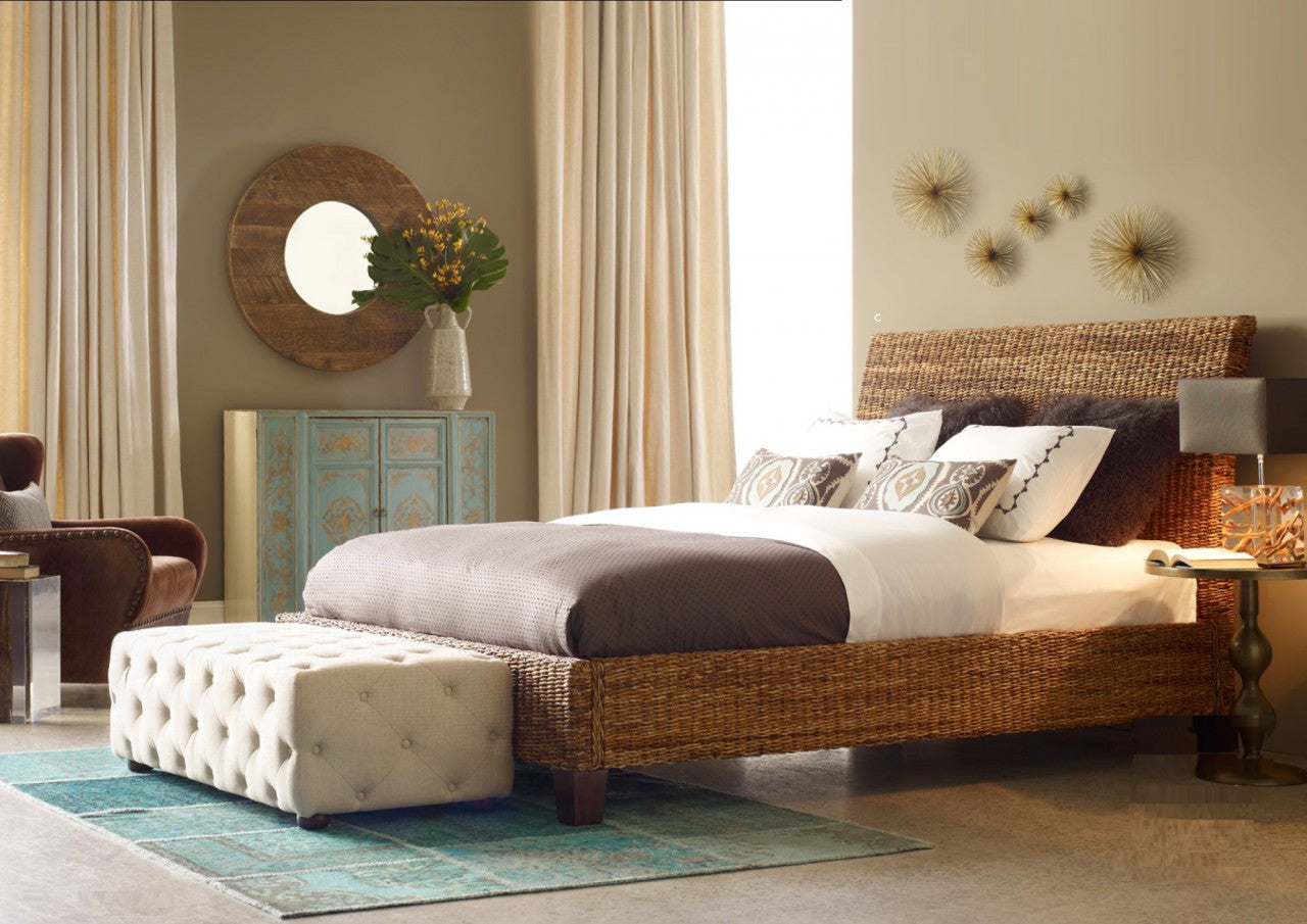 Lanai Banana Leaf  Woven King Bed