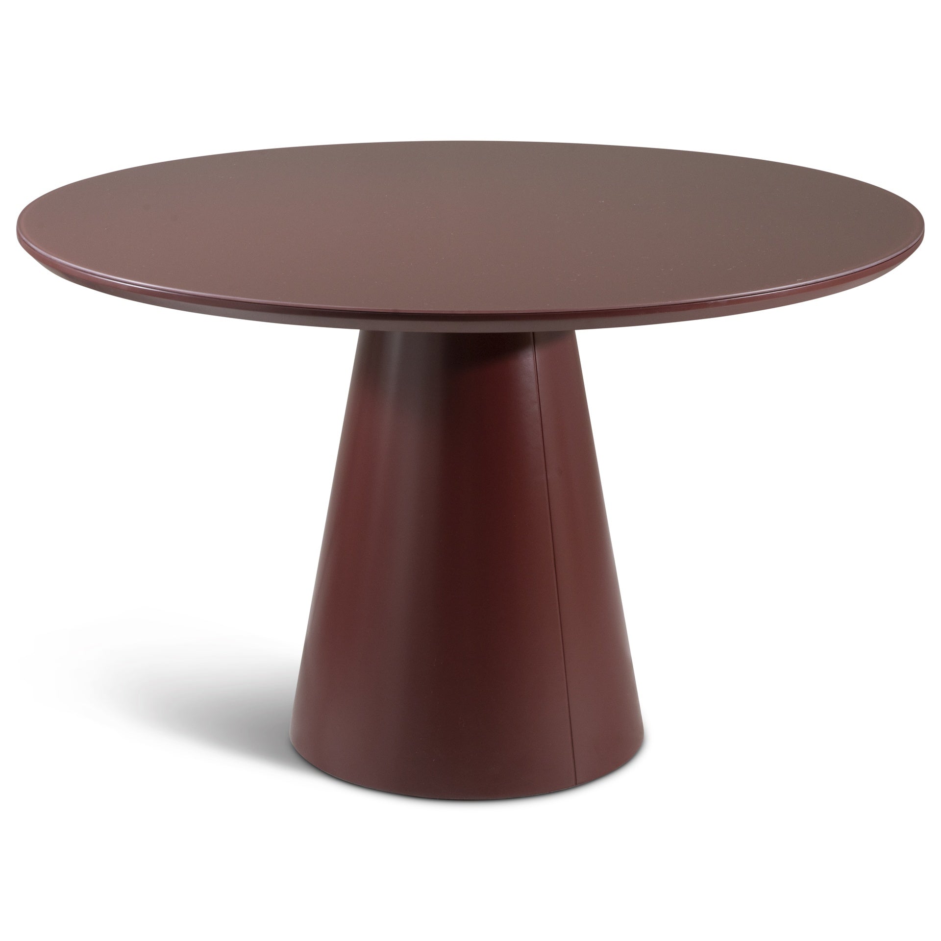 Mona Lacquered Glass Round Dining Table by Urbia