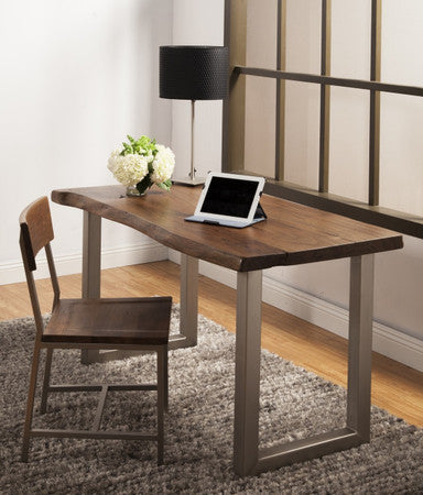 Montana Solid Wood Metal Leg Desk