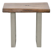 Montana Solid Wood Metal Leg Side Table