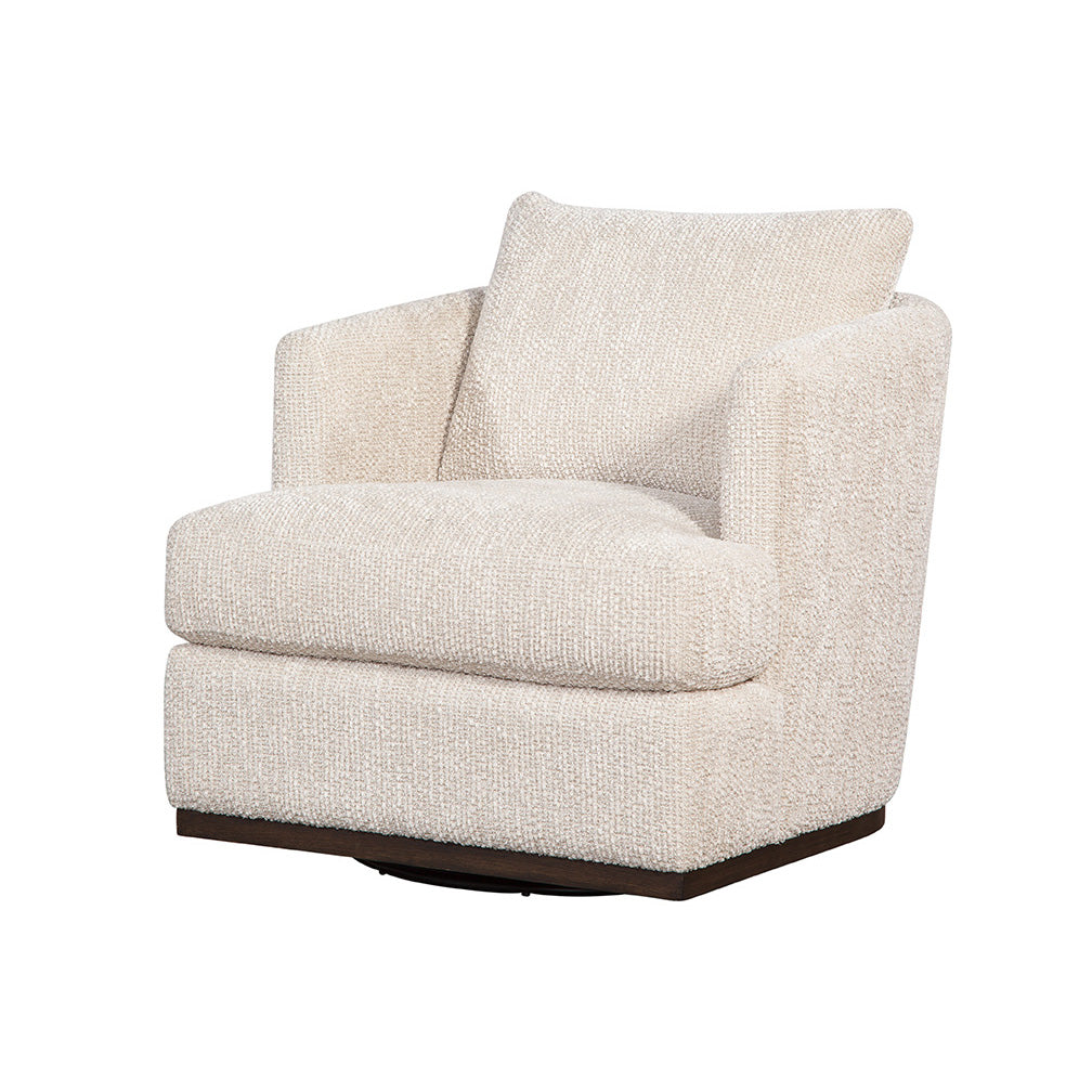 Mulholland Swivel Chair in Disk Linen