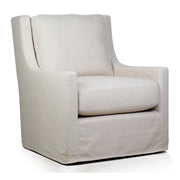 Myles Slipcovered Swivel in Windfield Natural